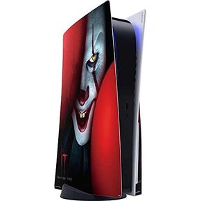 ملصق Skinit المخصص للألعاب متوافق مع وحدة تحكم PS5 - تصميم Warner Bros IT Volume 2 Pennywise Bloody المرخص رسميًا in Saudi Arabia