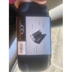 حقيبة حمل لجهاز نينتندو سويتش OLED، حافظة سفر ذات هيكل صلب مع فتحات لبطاقة الألعاب، أسود in Kuwait