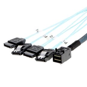 SFF-8643 Mini-SAS إلى كابل SATA، SFF-8643 إلى كابل فصل SATA SFF 8643 إلى 4X SATA Mini SAS HD إلى SATA 90 DeGrrie الزاوية اليمنى الجديدة 2026 عالية لمكونات إلكترونية موثوقة in Kuwait