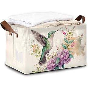 صندوق تخزين بمقابض، سلال غسيل قابلة للطي بأوراق النخيل للكتب والغسيل - تستخدم في غرف الأطفال ومنظمات الخزانات والتخزين، وسلة البطانية in Kuwait