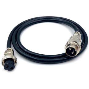 3.28 قدم GX16 8 دبوس ذكر إلى أنثى كابل، GX16 8 دبابيس أنثى إلى ذكر رأس الطيران سلك موصل كهربائي لوحة جبل محول معدني دائري للسفن 5A 125V 22AWG (1 متر) in Kuwait