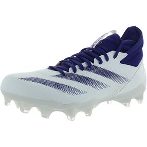 adidas Men's Adizero Impact.2 American Football Sneaker, White/Silver Metallic/White, 10 in Saudi Arabia