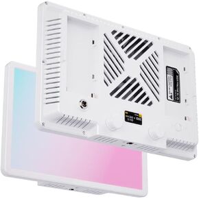Yunir RGB LED Panel Light, 100W 4550lux Video Studio Lighting with 20800mAh Battery Handle Softbox, 2500K-9900K Dimmable App Control, for Streaming Vlog in Saudi Arabia