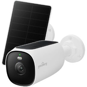 كاميرا youkey الشمسية الأمنية اللاسلكية في الهواء الطلق 2.5K، تسجيل 24/7 كاميرات AOV لأمن المنزل مع لوحة شمسية مزدوجة، لا يوجد كشف AI للاشتراك للمراقبة، WiFi 6، متوافق مع المحور in Kuwait