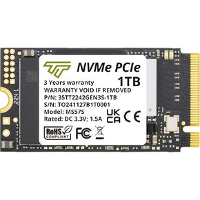Timetec 1TB M.2 2242 NVMe SSD - PCIe Gen3x4, Single Sided, Read/Write Up to 2,500/1,700 MB/s, Compatible with Lenovo ThinkPad X1 Nano Gen 2 & ThinkPad 11e Yoga Gen 6 Laptops in Kuwait