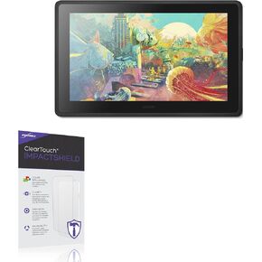 واقي شاشة BoxWave متوافق مع Wacom Cintiq 22 (DTK2260K0A) - ClearTouch ImpactShield (عبوتان)، واقي شاشة مرن لا يمكن اختراقه in Kuwait