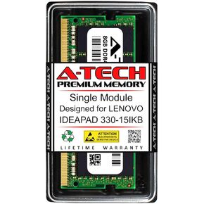 ذاكرة الوصول العشوائي A-Tech بسعة 8 جيجابايت لجهاز Lenovo IDEAPAD 330-15IKB | وحدة ترقية الذاكرة DDR4 2400 ميجا هرتز SODIMM PC4-19200 ذات 260 دبوسًا غير متوافقة مع نظام تصحيح الأخطاء (ECC) in Kuwait