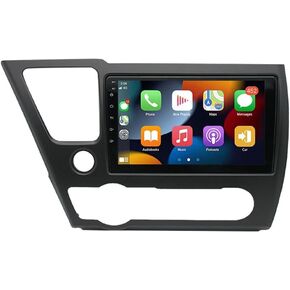 راديو سيارة 2+32 جيجا متوافق مع Honda Civic 2013-2017 (الإصدار الأمريكي)، شاشة لمس 9 بوصة HD Android 12 مع CarPlay لاسلكي Android Auto داخل لوحة القيادة GPS بلوتوث FM WIFI DSP SWC Mirroring in Kuwait