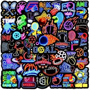 56Pcs Cool Neon Dragon Stickers Pack, Prizes for Kids Classroom Reward, Waterproof Vinyl Dragon Stickers for Water Bottles Laptop Skateboard Scrapbooking Journaling Notesbook Luggage etc in Kuwait