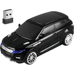ماوس لاسلكي لطيف لفئران السيارة، أبيض قابل للحمل، فئران ممتعة ورائعة، ماوس USB مضحك لأجهزة الكمبيوتر المحمول والكمبيوتر اللوحي ماك بوك للأطفال والبنات والصبيان والنساء والرجال والأم والأب والأيدي الصغيرة للسفر والمكتب والمدرسة in Kuwait