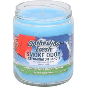 Smoke Odor Exterminator 13oz Jar Candles (Clothesline Fresh, 3) Set of Three Candles. in Saudi Arabia