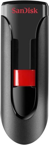 محرك فلاش SanDisk Cruzer Glide USB 2.0 سعة 64 جيجابايت، عبوة خالية من الإحباط - SDCZ60-064G-AFFP in Saudi Arabia