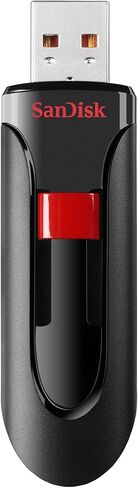 محرك فلاش SanDisk Cruzer Glide USB 2.0 سعة 64 جيجابايت، عبوة خالية من الإحباط - SDCZ60-064G-AFFP in Saudi Arabia