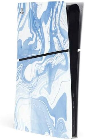 Skinit Decal Gaming Skin Compatible with PS5 Slim Digital Edition Console - Ocean Blue Marble Design in Saudi Arabia
