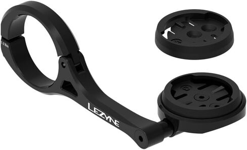 LEZYNE /Wahoo GPS Forward Mount with Adapter - Durable Black Bike Computer & Action Camera Mount for Cycling Navigation & Video Recording in Saudi Arabia
