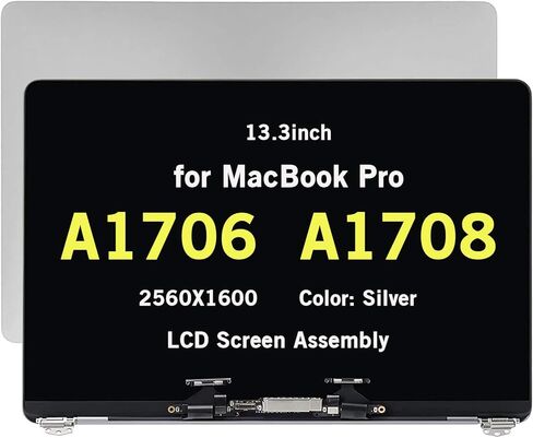 استبدال الشاشة لجهاز MacBook Pro 13.3in A1706 A1708 أواخر 2016 منتصف 2017 Retina LCD مجموعة أدوات تجميع الشاشة EMC 3071 EMC 3163 EMC 2978 EMC 3164 661-05095 661-05096 (رمادي فلكي) in Saudi Arabia