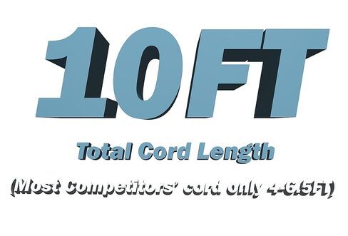 سلك طاقة تيار متردد أبيض بطول 10 أقدام من OMNIHIL [مدرج في قائمة UL] متوافق مع جهاز العرض LED للمسرح المنزلي Globmall ABOX T22 in Saudi Arabia