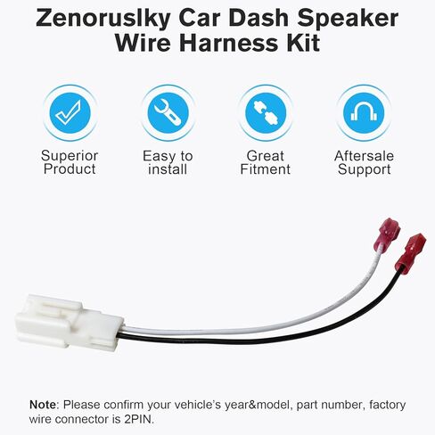محول سلك مكبر الصوت للباب لسيارة Toyota Camry Corolla Highlander RAV4 Tundra Avalon 18-22,72-8115 مكبرات الصوت الأمامية للسيارة، قابس موصل الأسلاك متوافق مع Lexus CT ES GX in Kuwait