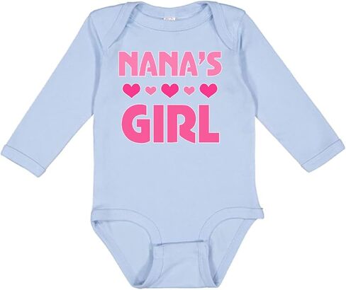inktastic Nana's Girl Grandchild Long Sleeve Creeper in Saudi Arabia