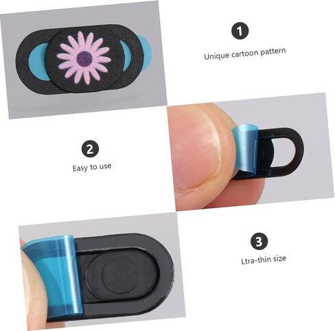 3pcs Tablet Camera Protective Cover Webcam Cover Slider for Laptop Privacy Easy Slide Random Color in Saudi Arabia