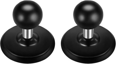 Adhesive Ball Mount Base with 1 inch Ball Compatible with RAM Mounts B Size Double Socket Arm, 1" Ball Head Adapter for GPS Bike Motorcycle Phone Holder Car Dashboards, Black (1 pc) in Saudi Arabia