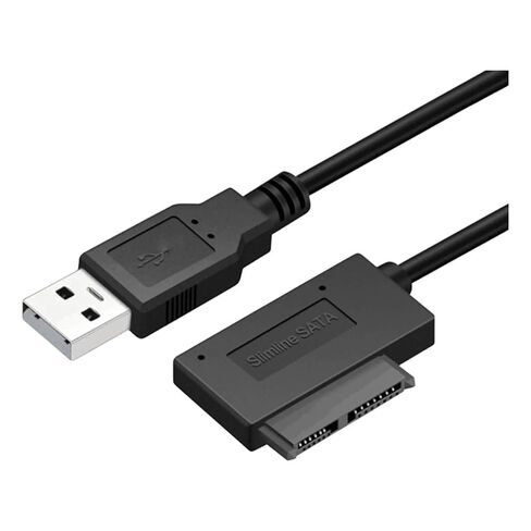 كابل محول USpB 2.0 إلى Mini Sata II 7+6 13Pin لأجهزة الكمبيوتر المحمول CD/DVD ROM Slimline Drive Converter HDD Caiddy New 2026 High لمكونات إلكترونية موثوقة ودقة وأداء مستقر in Kuwait