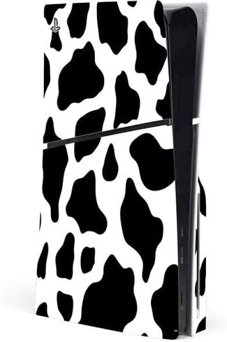 Skinit Decal Gaming Skin Compatible with PS5 Slim Disk Console - Cow Print Design in Saudi Arabia
