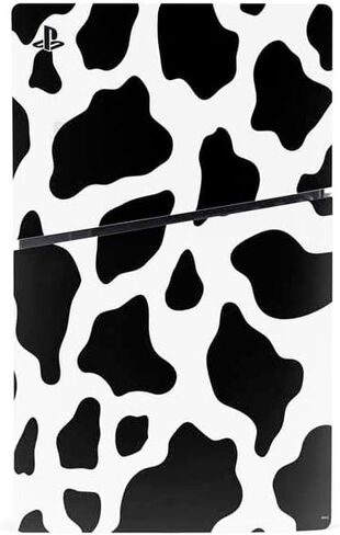 Skinit Decal Gaming Skin Compatible with PS5 Slim Disk Console - Cow Print Design in Saudi Arabia