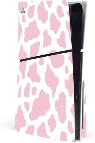 Skinit Decal Gaming Skin Compatible with PS5 Slim Disk Console - Cow Print Design in Saudi Arabia
