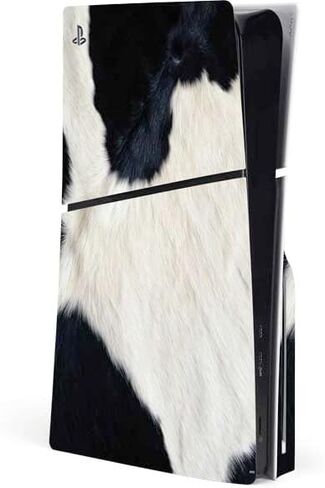 Skinit Decal Gaming Skin Compatible with PS5 Slim Disk Console - Cow Print Design in Saudi Arabia