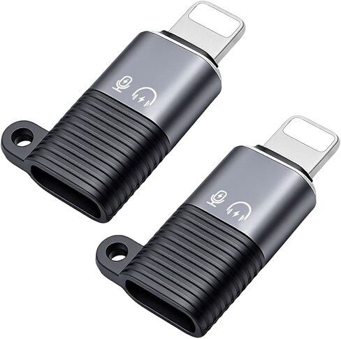 for DJI Mic Mini Type-C Female to Male Lighting OTG Adapter for iPhone 11 12 13 14 Smartphone PC Mac Audio Connector Accessories Wireless Microphone Receiver for DJI Mic 3 RX Mini RX (1 Pack) in Saudi Arabia