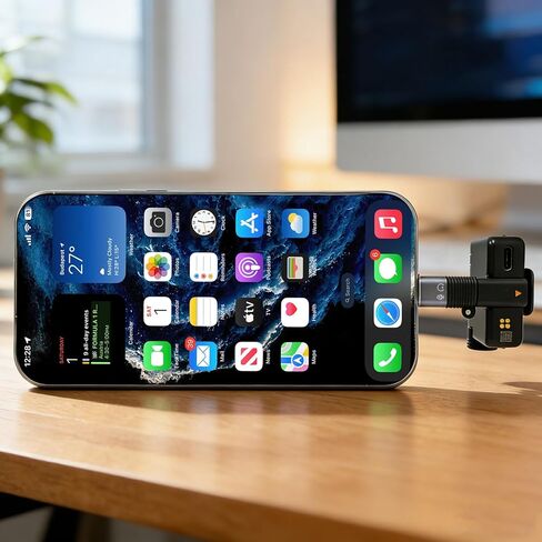 for DJI Mic Mini Type-C Female to Male Lighting OTG Adapter for iPhone 11 12 13 14 Smartphone PC Mac Audio Connector Accessories Wireless Microphone Receiver for DJI Mic 3 RX Mini RX (1 Pack) in Saudi Arabia
