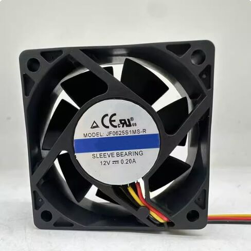 JF0625S1MS-R DC 12V 0.20A 60x60x25mm مروحة تبريد 3 أسلاك in Kuwait