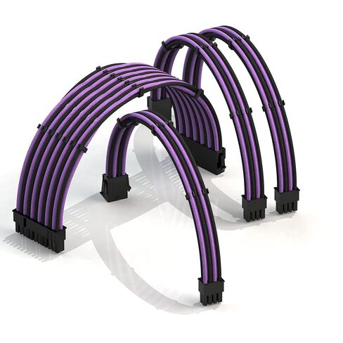 LINKUP - كابلات تمديد الطاقة AVA 12VHPWR PCIE 5.0┃600 وات 16AWG┃UL-Rated، سترة بأكمام، مقابس مصبوبة┃ مجموعة 4 قطع لوحدات معالجة الرسوميات RTX5000 RTX4000┃تعزيز أداء الألعاب┃30 سم أسود in Saudi Arabia