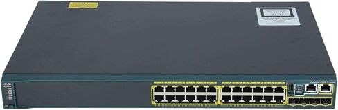 محول Cisco Catalyst WS-C2960S-24TS-L Ethernet - 24 منفذًا - 5 فتحات - 24 x 10/100/1000، Base-T - 4 x SFP (Mini-GBIC) 1 × فتحة وحدة التراص (مجددة معتمدة) in Kuwait