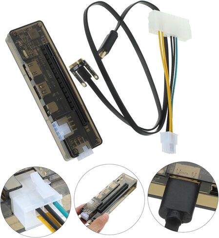 Generic جهاز كمبيوتر محمول خارجي لبطاقة الرسومات محول Pci محمول للألعاب PCB البناء سهل الإعداد يدعم ما يصل إلى نمط عشوائي in Kuwait