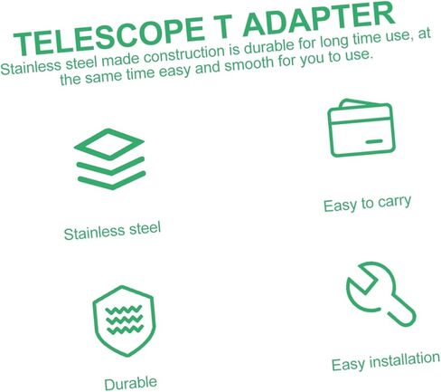 TEHAUX Adapter Eyepiece for Telescope Telescope t Mounting Adapter for Cameras Easy to Install and Use Compatible Focalizer in Saudi Arabia