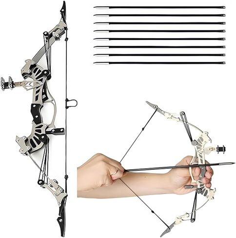 Compound Bow and Arrow Set, Right/Left Handed for Target Shooting Hunting Games Archery Bow Set Gift in Saudi Arabia