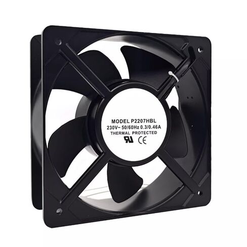 P2207HBL AC 230V 0.3 / 0.46A 50/60 هرتز 205x205x72mm مروحة تبريد بسلكين in Kuwait