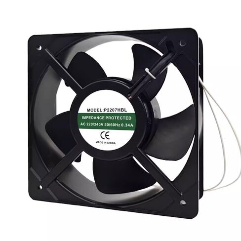 P2207HBL AC 220/240V 0.34A 50/60 هرتز 205x205x72mm مروحة تبريد بسلكين in Kuwait
