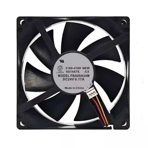 FBA09A24M DC 24V 0.17A 90x90x25mm مروحة تبريد 3 أسلاك in Saudi Arabia