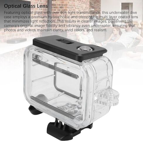 PUSOKEI Underwater Case for Ace Pro 2 & Ace Pro, 60M/197FT Dive Housing, Supports Horizontal for Snorkeling Scuba Underwater Photography in Saudi Arabia