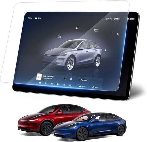 Matte Screen Protector for Tesla New Model Y Juniper & Model 3 Highland 9H Tempered Glass, Anti-Fingerprint/Glare, 15.4" Touchscreen for Model Y/3 Juniper (2025 2026), Bubble-Free in Saudi Arabia