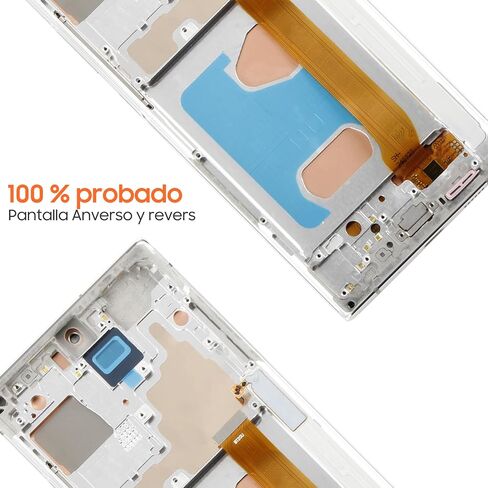 INCELL لهاتف Samsung Galaxy Note 20 Ultra استبدال الشاشة لعرض Samsung Note 20 Ultra LCD N985 SM-N986U LCD محول رقمي يعمل باللمس مجموعات إصلاح التجميع مع إطار فضي (وليس بصمة الإصبع) in Kuwait