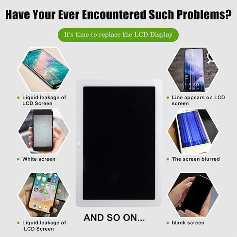 Replacement Compatible with Go-o-gle Home Nest Hub MAX (White Without Frame) LCD Display Touch Screen Digitizer Assembly with Repair Tools in Saudi Arabia