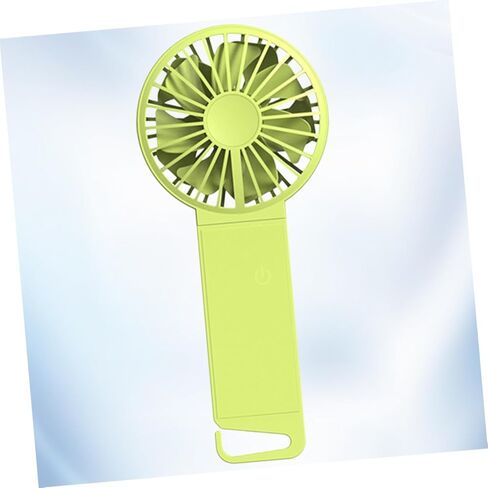 USB Rechargeable Handheld Folding Fan Mini Portable USB Fan for Home Office School Use Fluorescent Green Compact Design 85x35x193mm in Saudi Arabia
