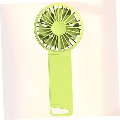 USB Rechargeable Handheld Folding Fan Mini Portable USB Fan for Home Office School Use Fluorescent Green Compact Design 85x35x193mm in Saudi Arabia