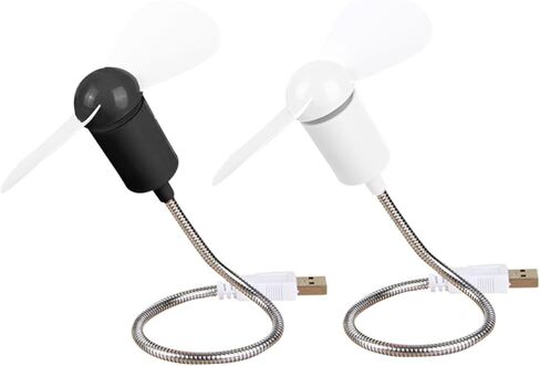 5 قطع من مراوح USB الصغيرة المرنة والقابلة للانحناء ومراوح تبريد صغيرة هادئة للكمبيوتر المحمول، محركات هواء مكتبية محمولة للمنزل والمكتب والسفر بلون عشوائي in Kuwait