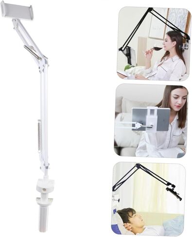 Articulating Arm Phone Holder Rotation Lazy Bracket for Tablets and Smartphones Supports up to Easy Installation Versatile Desktop Clamp for in Saudi Arabia