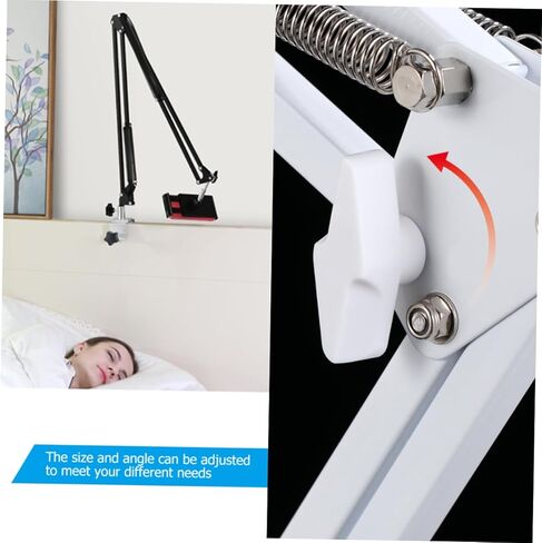 Articulating Arm Phone Holder Rotation Lazy Bracket for Tablets and Smartphones Supports up to Easy Installation Versatile Desktop Clamp for in Saudi Arabia
